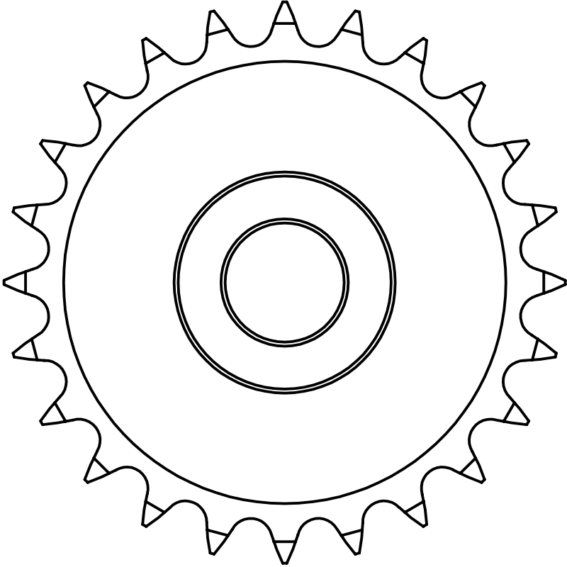 Federal Pacific FPE TC525/FPE TC15, TC25, and TC546 Modified Single Sprocket - 01-100-0079 - Image 2