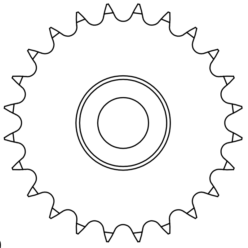 Federal Pacific FPE TC525/FPE TC15, TC25, and TC546 Triple Sprocket - 01-100-0093 - Image 2