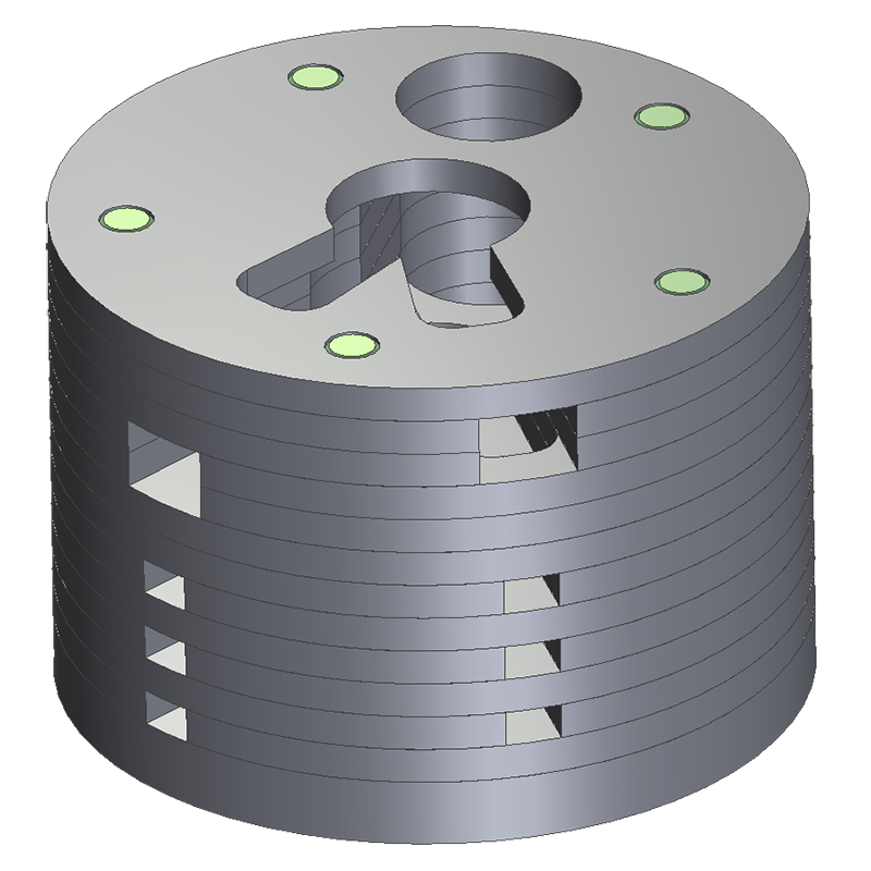 General Electric FKA34.5-1500-1200, 38-22000, 69-3500-7-1200 Baffle Stack Assembly – 06-601-0015 - 06-601-0015 - Image 2