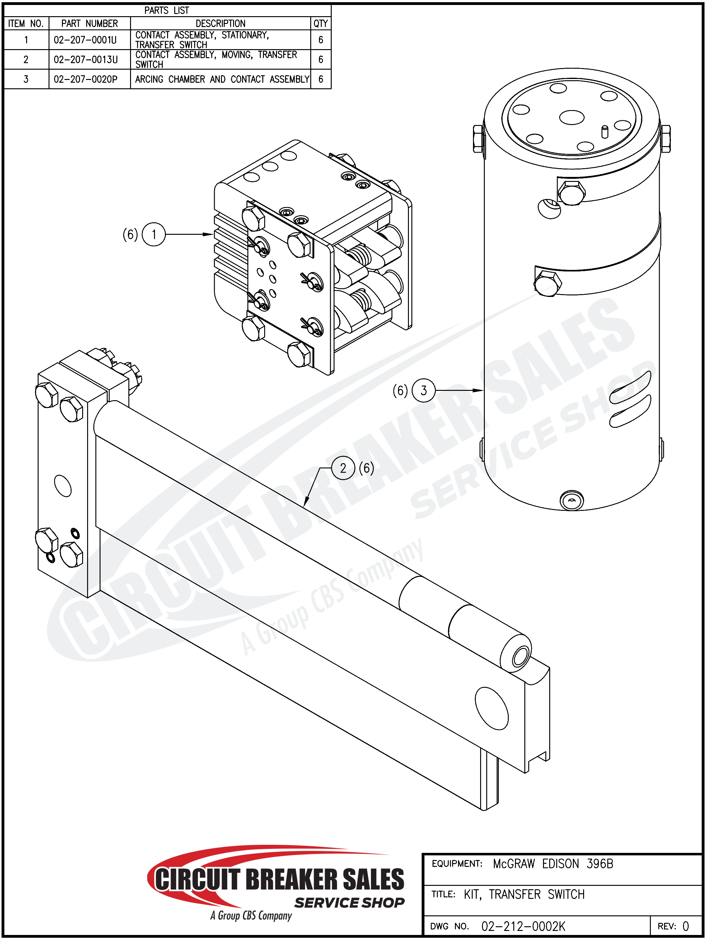 McGraw Edison 396 Series Kit – Transfer Switch