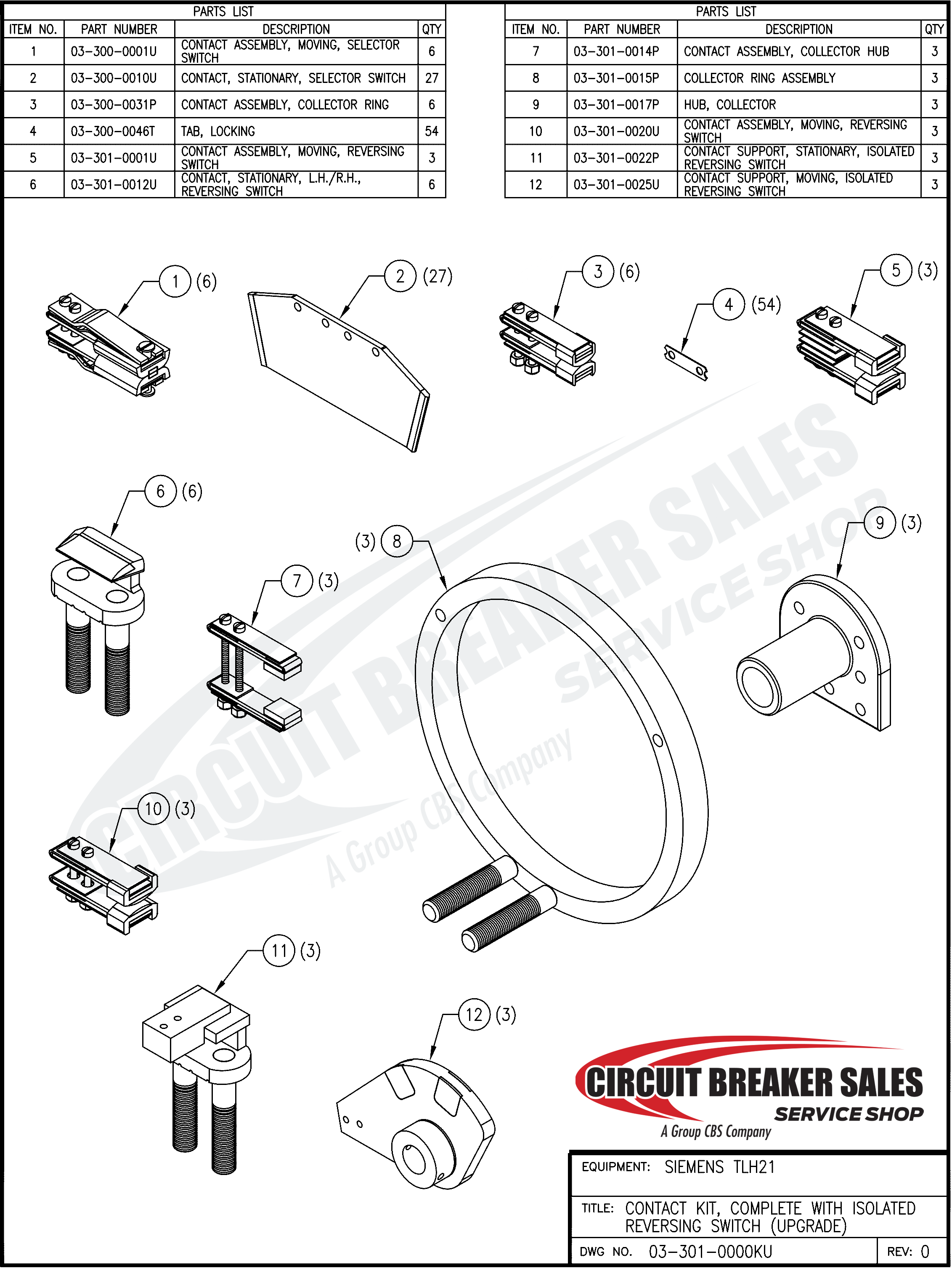 Siemens TLH21 Isolated Upgrade Collector Ring Assembly – Plated