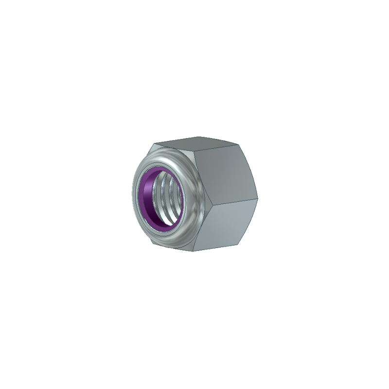 Siemens TLH21 Motor Mount Kit Nut, Lock, ESNA, Steel, .375-24UNF - 99-302-0015 - Image 2