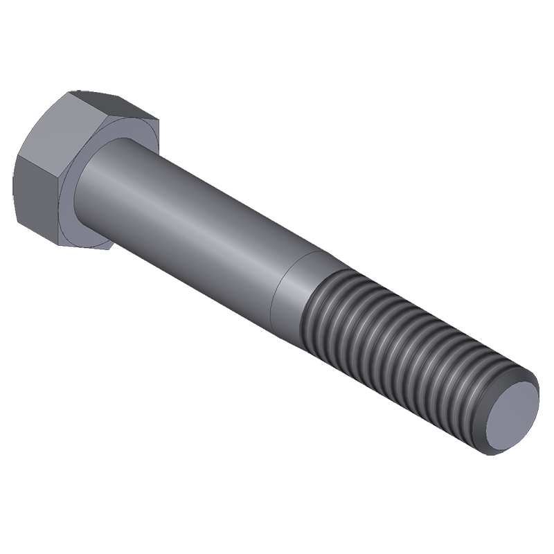 Siemens TLH21 Motor Mount Kit Screw, Hex Head, Steel, .375-24UNF X 2.25 Long - 99-102-1530 - Image 2