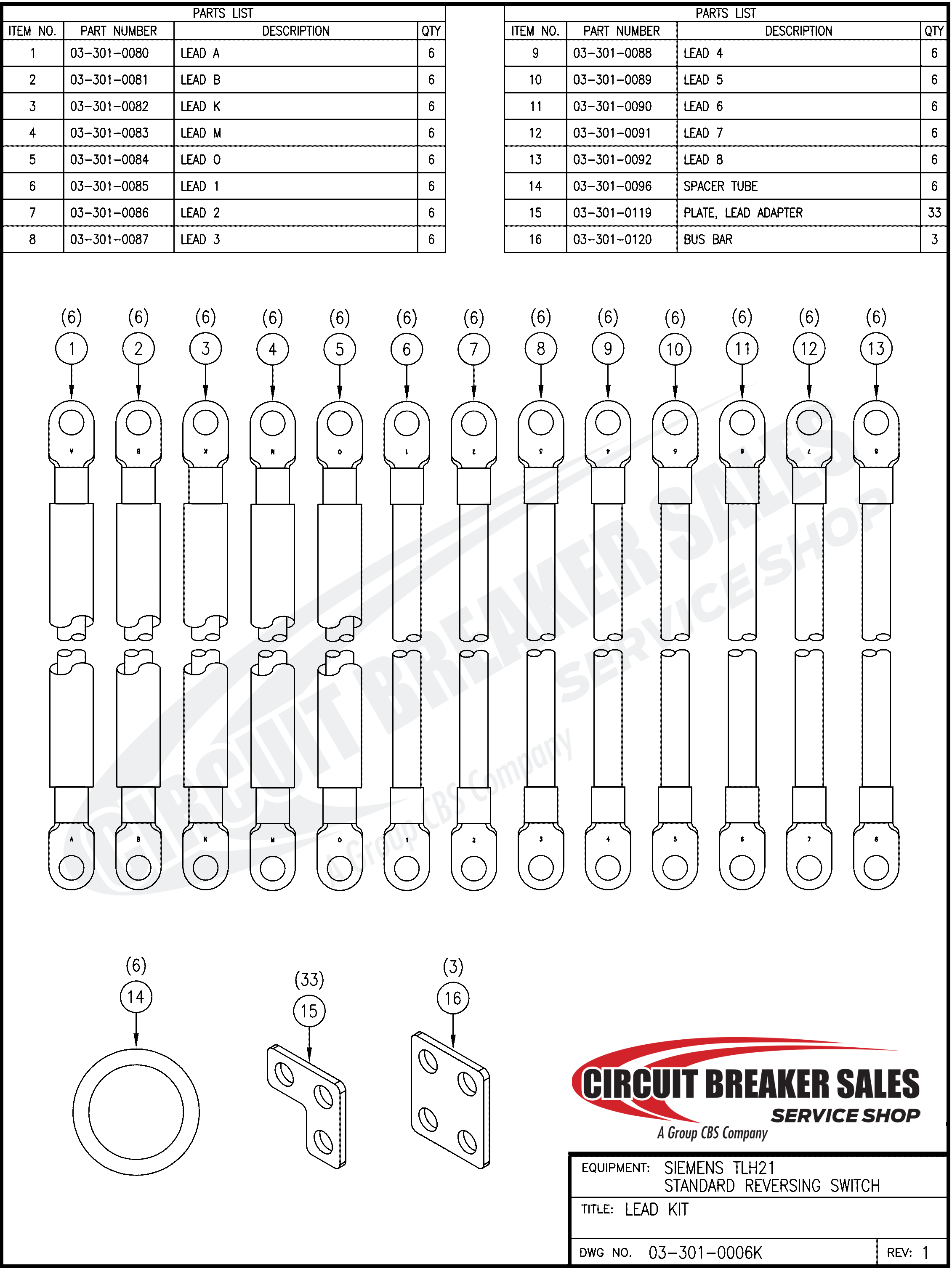 Siemens TLH21 Standard Lead Kit Lead 5