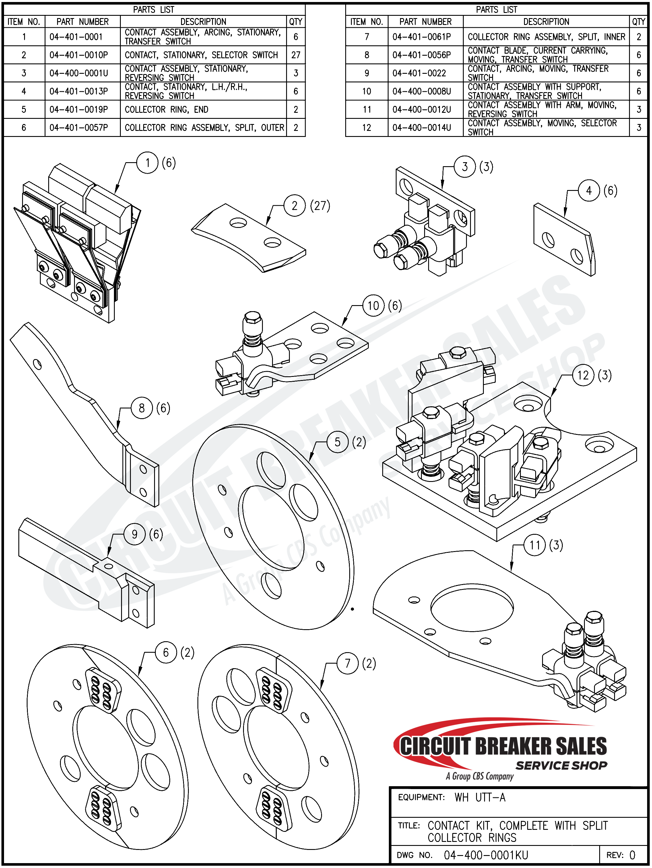 Westinghouse UTT-A Series Moving Selector Switch